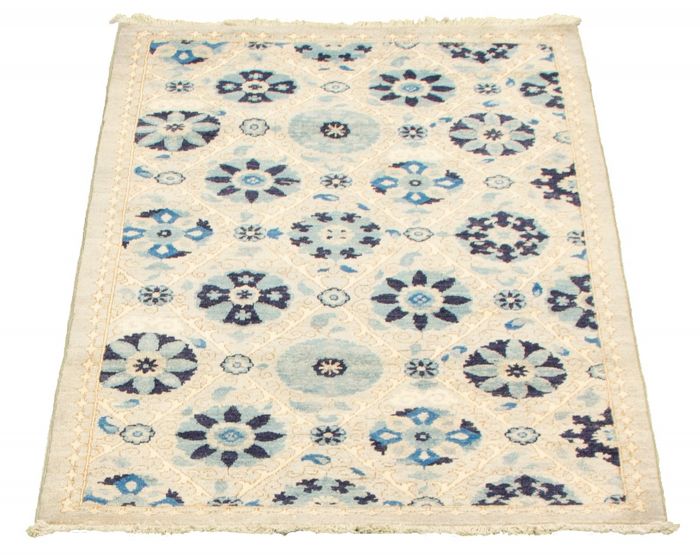 Pakistani Lahore Finest Collection 3'1" x 5'2" Hand-knotted Wool Rug 
