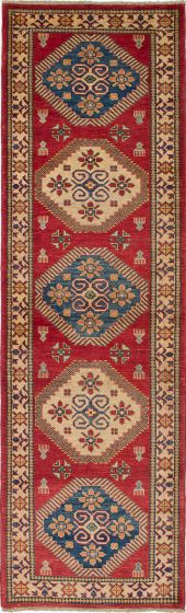 Afghan Finest Ghazni 2'10" x 9'6" Hand-knotted Wool Rug 