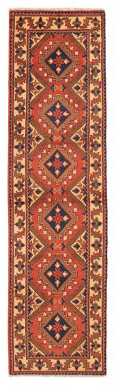 Afghan Finest Kargahi 2'8" x 9'7" Hand-knotted Wool Rug 