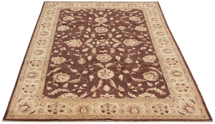 Pakistani Peshawar Oushak 6'9" x 9'10" Hand-knotted Wool Rug 