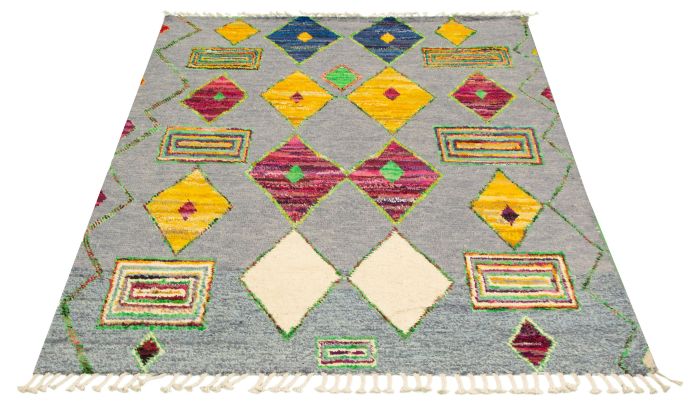 Pakistani Marrakech 6'0" x 8'9" Hand-knotted Wool Rug 