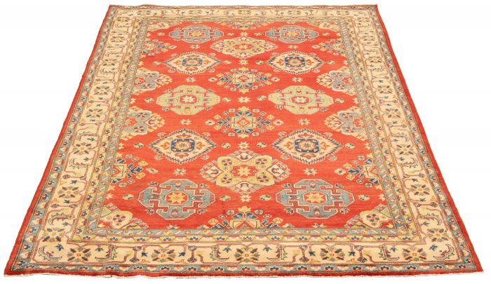 Afghan Finest Ghazni 6'8" x 9'10" Hand-knotted Wool Rug 
