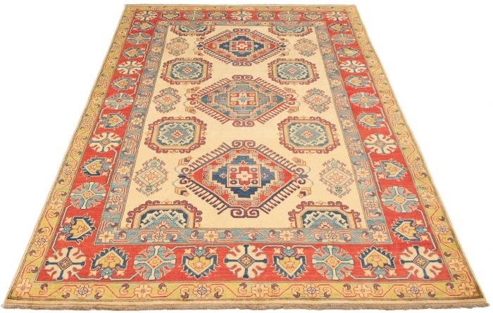 Afghan Finest Ghazni 6'7" x 9'10" Hand-knotted Wool Rug 