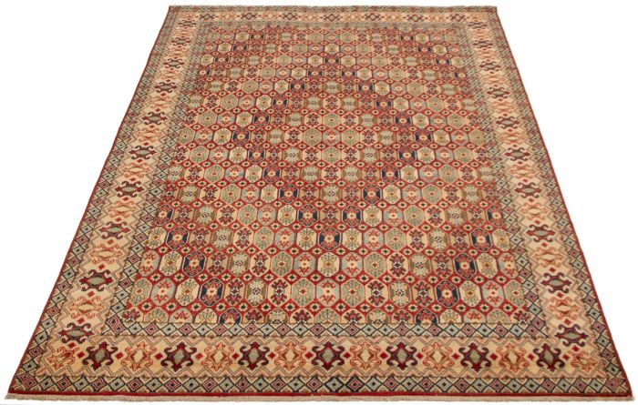 Afghan Finest Ghazni 6'5" x 9'7" Hand-knotted Wool Rug 