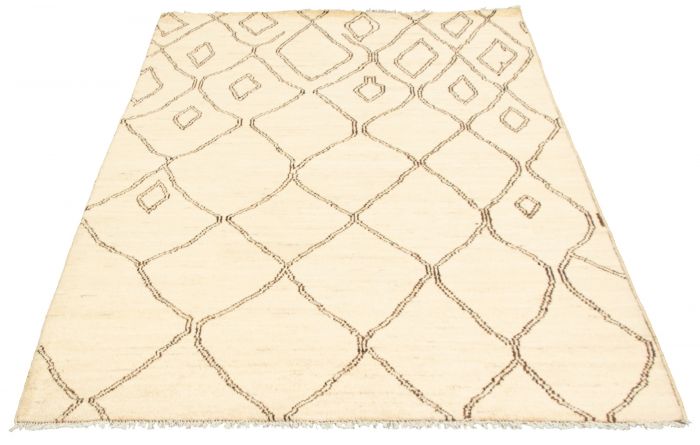 Pakistani Marrakech 5'4" x 7'8" Hand-knotted Wool Rug 