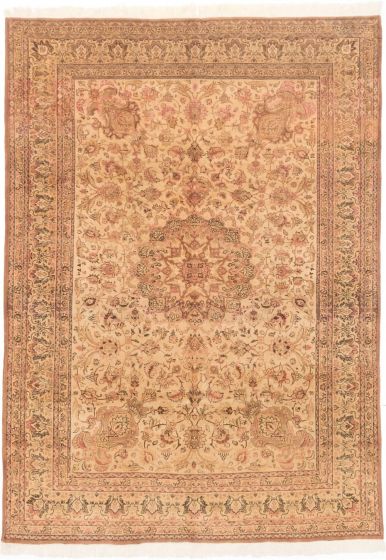 Persian Style 6'8" x 9'4" Hand-knotted Wool Rug 