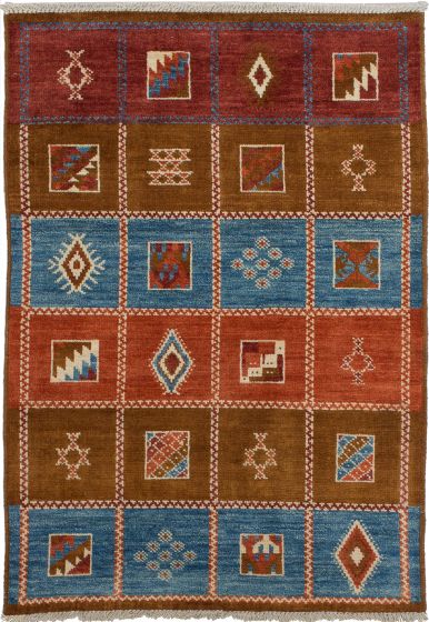 Indian Shalimar 4'3" x 6'0" Hand-knotted Wool Rug 