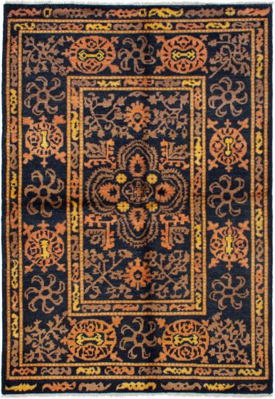 Indian Shalimar 6'5" x 9'0" Hand-knotted Wool Rug 