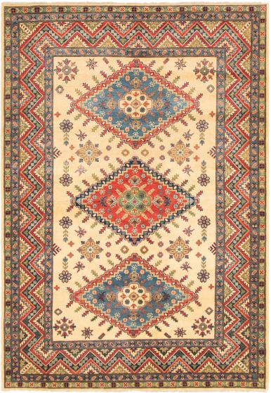 Afghan Finest Ghazni 6'8" x 9'9" Hand-knotted Wool Rug 