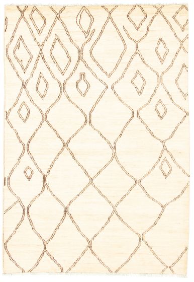 Pakistani Marrakech 5'4" x 7'8" Hand-knotted Wool Rug 