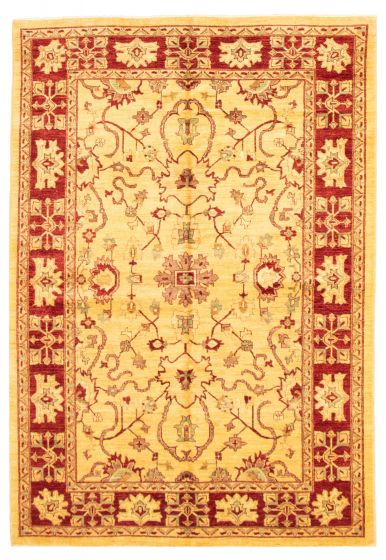 Afghan Chobi Finest 6'2" x 9'4" Hand-knotted Wool Rug 