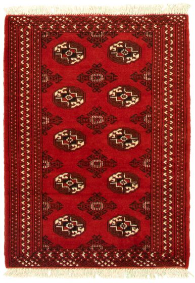 Turkmenistan Turkman 3'4" x 4'7" Hand-knotted Wool Rug 