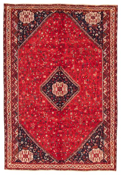 Persian Style 6'7" x 9'9" Hand-knotted Wool Rug 