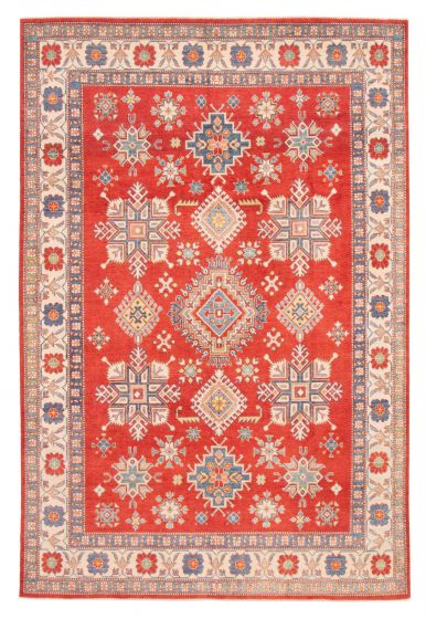 Afghan Finest Ghazni 7'10" x 11'8" Hand-knotted Wool Rug 