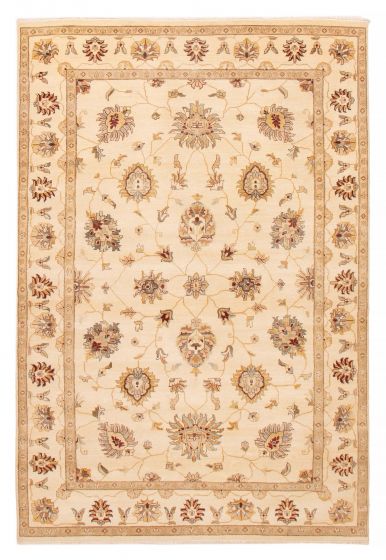 Indian Jamshidpour 6'4" x 9'7" Hand-knotted Wool Rug 