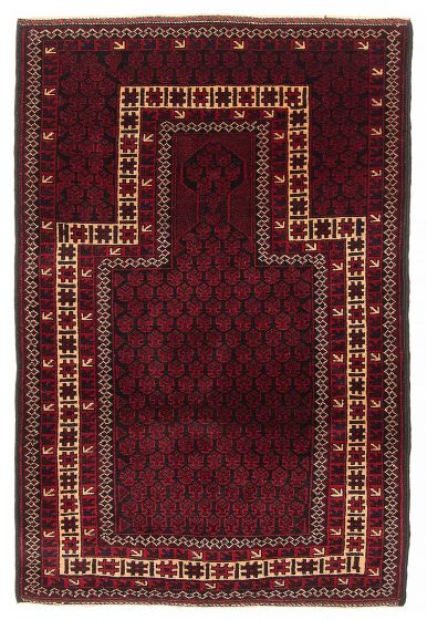 Tapis teimani 2'10" x 4'4" en laine