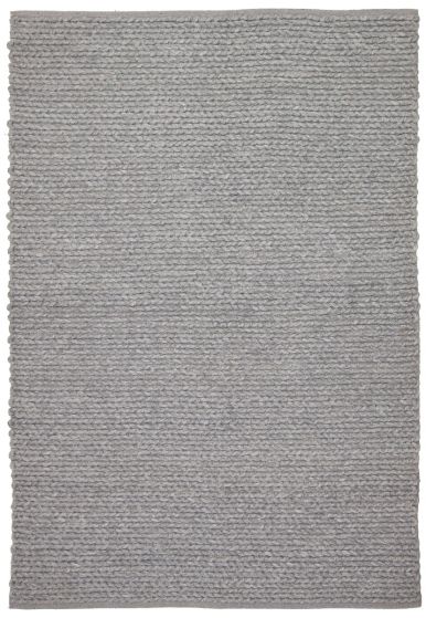 Indian Sienna 5'2" x 7'8" Braided Weave Wool Rug 