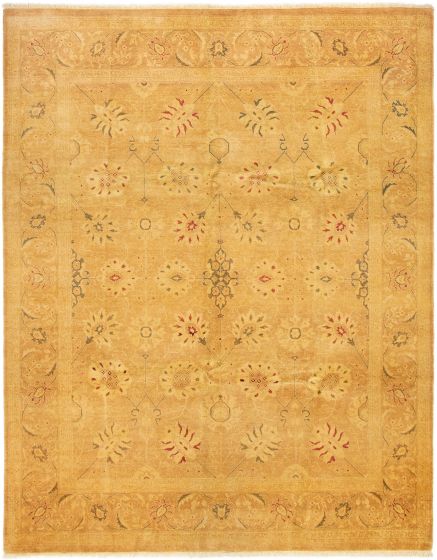 Pakistani Peshawar Oushak 8'1" x 10'1" Hand-knotted Wool Rug 