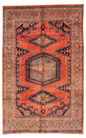 Persian Style 7'2" x 11'1" Hand-knotted Wool Rug 