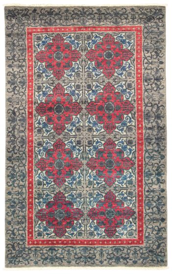 Pakistani Lahore Finest Collection 5'1" x 8'3" Hand-knotted Wool Rug 