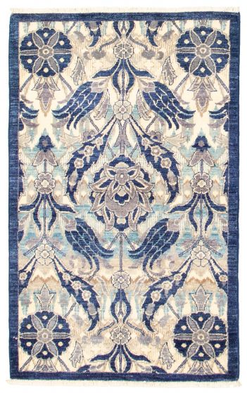 Pakistani Lahore Finest Collection 3'1" x 5'1" Hand-knotted Wool Rug 