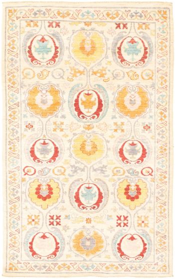 Pakistani Lahore Finest Collection 5'1" x 8'3" Hand-knotted Wool Rug 