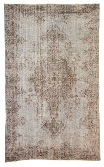 Turkish Antalya Vintage 6'0" x 9'7" Hand-knotted Wool Rug 