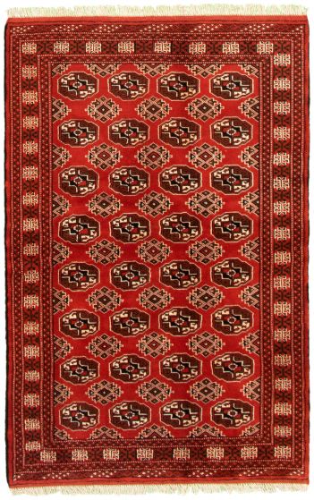 Tapis turkman 4'2" x 6'7" en laine