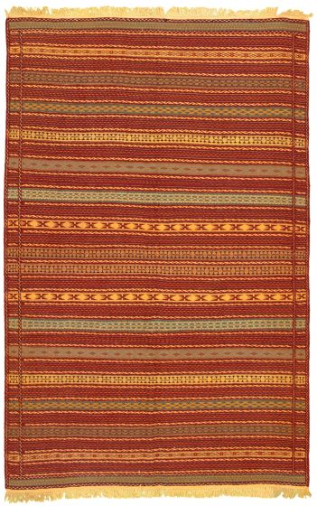 Turkish Ottoman Kashkoli 6'5" x 9'9" Flat-Weave Wool Tapestry Kilim 