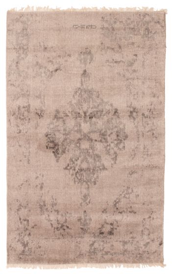 Tapis la seda 3'11" x 5'11" en soie de bambou