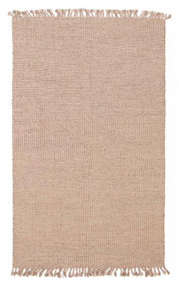 Indian Sienna 5'0" x 8'0" Braided Weave Wool Rug 