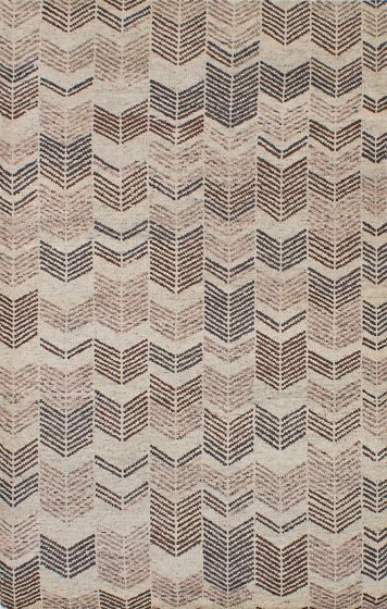 Indian Arlequin 4'10" x 7'9" Hand-knotted Wool Rug 