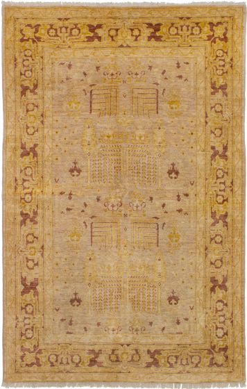 Afghan Chobi Finest 5'0" x 7'11" Hand-knotted Wool Rug 