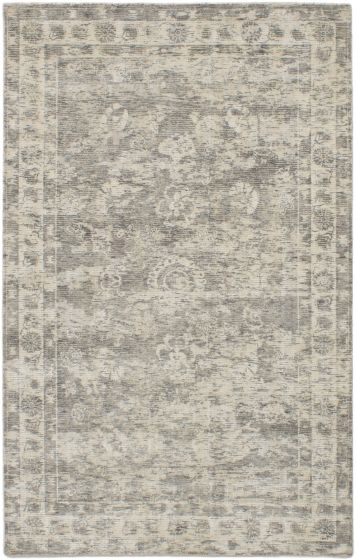 Indian Galleria 5'0" x 8'0" Hand Loomed Silk Rug 