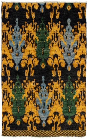 Indian Shalimar 5'1" x 8'3" Hand-knotted Wool Rug 