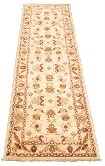 Afghan Chobi Finest 2'10" x 12'0" Hand-knotted Wool Rug 