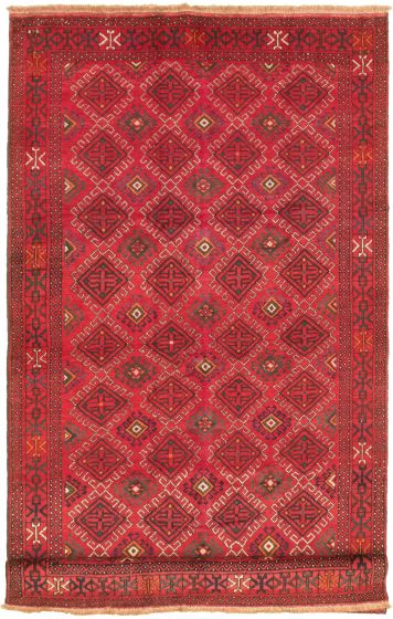 Persian Style 5'2" x 10'1" Hand-knotted Wool Rug 