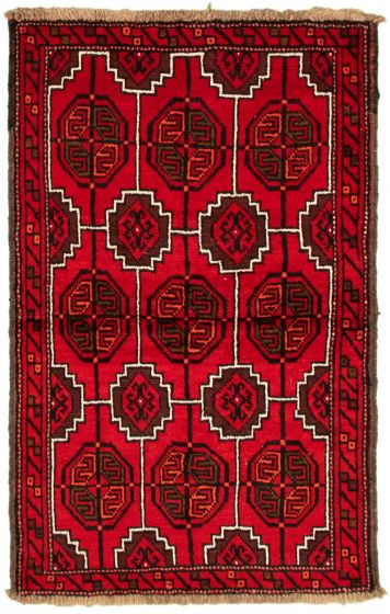 Afghan Akhjah 3'5" x 5'4" Hand-knotted Wool Rug 