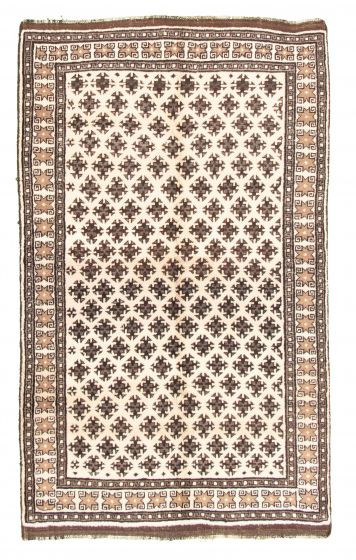 Afghan Akhjah 5'0" x 7'7" Hand-knotted Wool Rug 
