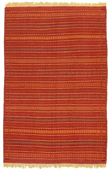 Turkish Ottoman Kashkoli 6'2" x 9'7" Flat-Weave Wool Tapestry Kilim 