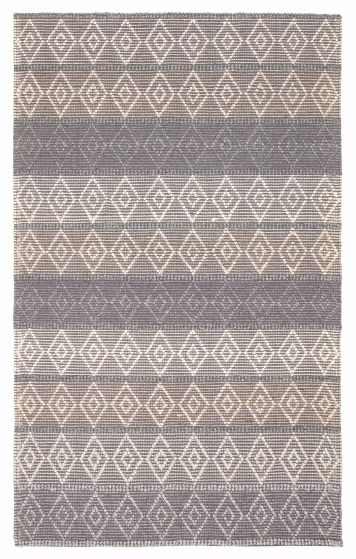 Indian Sienna 5'1" x 8'1" Braid weave Wool Rug 