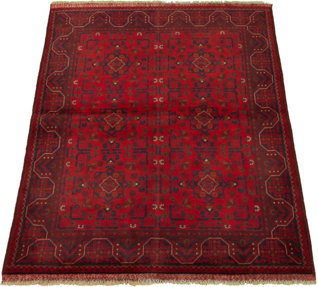 Afghan Finest Khal Mohammadi 4'11" x 6'5" Hand-knotted Wool Rug 