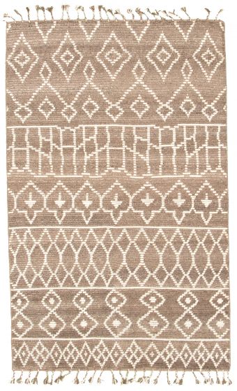 Indian Tangier 20011 5'0" x 8'0" Hand-knotted Wool Rug 