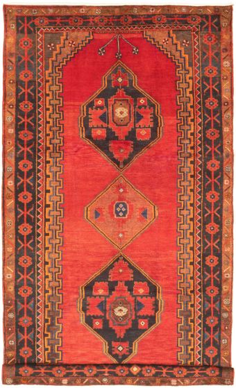 Persian Style 5'3" x 10'4" Hand-knotted Wool Rug 
