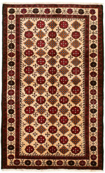 Afghan Rizbaft 3'5" x 6'0" Hand-knotted Wool Rug 