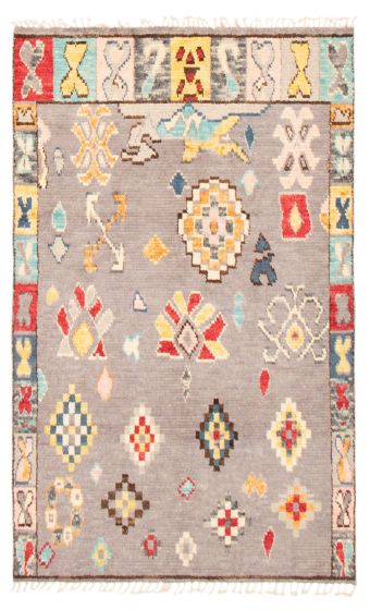 Pakistani Pak Finest Marrakesh 5'0" x 8'0" Hand-knotted Wool Rug 