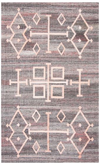 Turkish Ankara FW 5'0" x 8'0" Flat-Weave Wool Kilim 