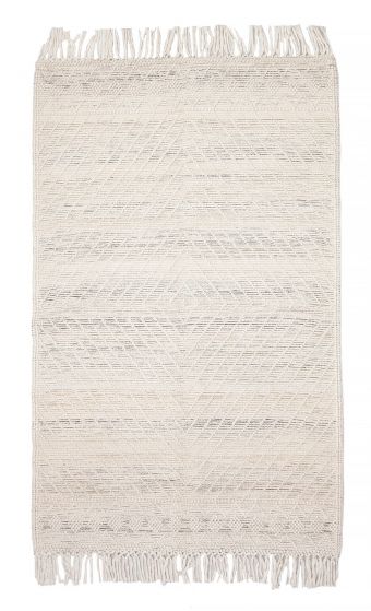 Indian Sienna 5'1" x 8'0" Braided Weave Wool Rug 