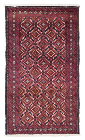 Afghan Teimani 3'2" x 5'5" Hand-knotted Wool Rug 