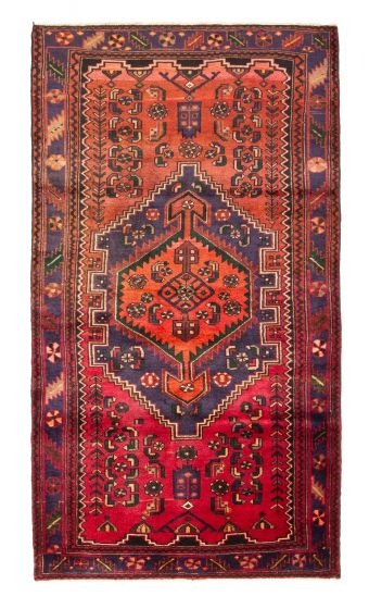 Persian Style 4'3" x 7'8" Hand-knotted Wool Rug 